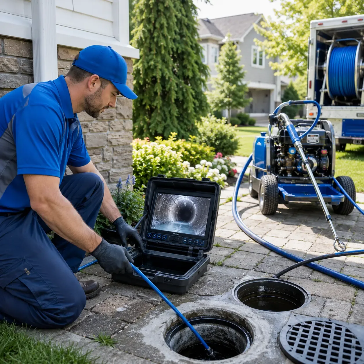 Outdoor drain cleaning professionals serving Midland, VA