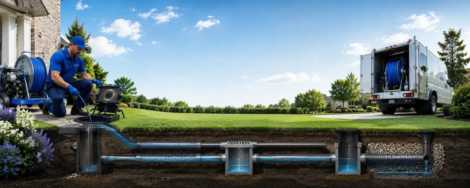 Outdoor drain cleaning information for Midland, VA